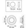 Бра LIGHTSTAR CELESTA 809012 LED 6W LM 3000K хром/розовый