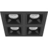 Комплект из светильников и рамки LIGHTSTAR Domino D54707070707
