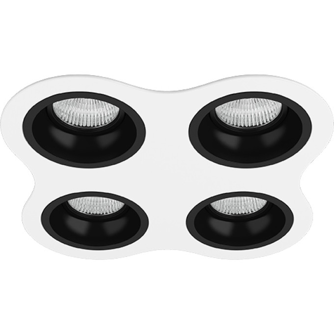 Комплект из светильников и рамки LIGHTSTAR Domino D64607070707