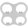 Комплект из светильников и рамки LIGHTSTAR Domino D64607070707