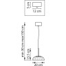 Люстра LIGHTSTAR ACRILE 738073 7W LED 578LM 120G 3000K золото
