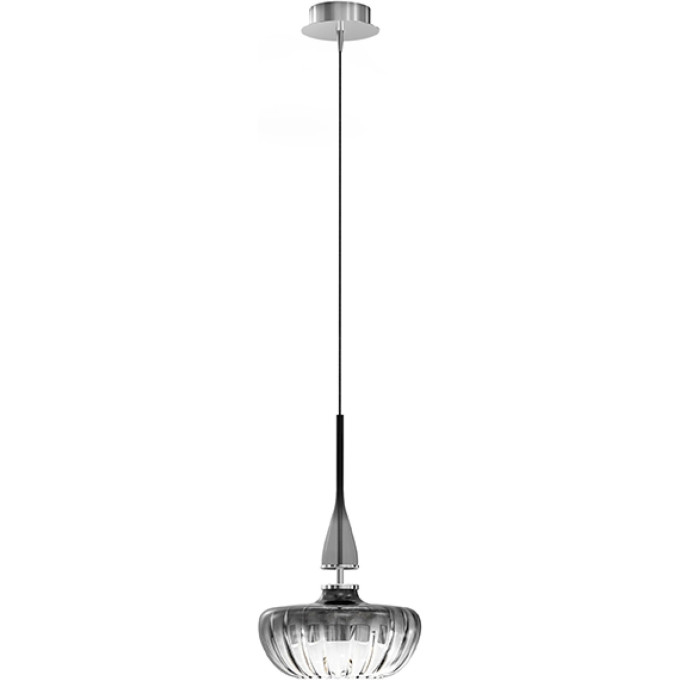 Люстра LIGHTSTAR ASTRA 804401 LED 12W LM 3000K хром/дымчатый