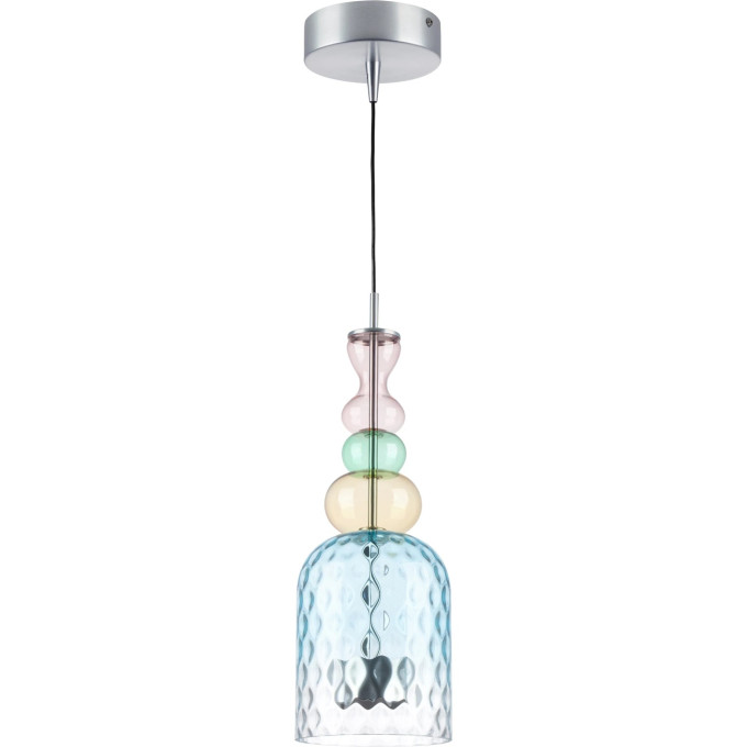 Люстра LIGHTSTAR BELLE 814002 LED 1х8W 3000K алюминий/мультиколор