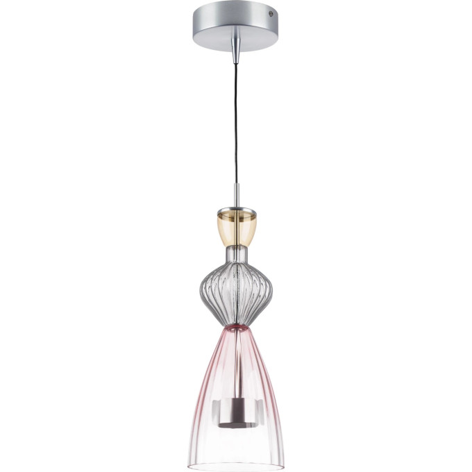 Люстра LIGHTSTAR BELLE 814003 LED 1х8W 3000K алюминий/мультиколор