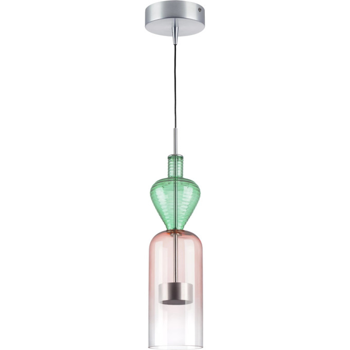 Люстра LIGHTSTAR BELLE 814004 LED 1х8W 3000K алюминий/мультиколор