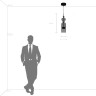 Люстра LIGHTSTAR BELLE 814004 LED 1х8W 3000K алюминий/мультиколор