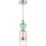 Люстра LIGHTSTAR BELLE 814004 LED 1х8W 3000K алюминий/мультиколор
