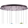 Люстра LIGHTSTAR CARAMELLO 796329 LED 12х6W 1400LM 3000K кофейный/мультиколор