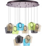 Люстра LIGHTSTAR CARAMELLO 796329 LED 12х6W 1400LM 3000K кофейный/мультиколор