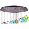 Люстра LIGHTSTAR CARAMELLO 796289 LED 28х6W 2700LM 3000K кофейный/мультиколор