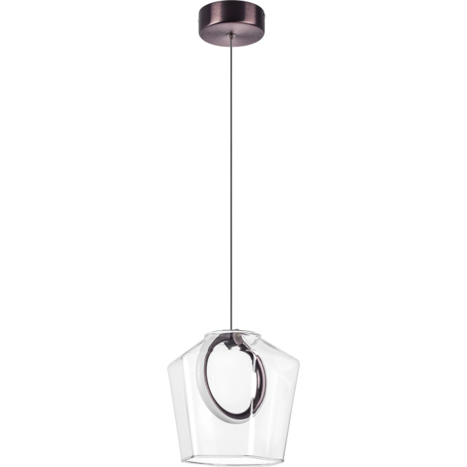 Люстра LIGHTSTAR CARAMELLO 796110 LED 6W 130LM 3000K кофейный/прозрачный