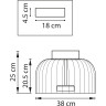 Люстра LIGHTSTAR CELESTA LED 809062 1х12W 3000K золото/розовый