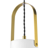 Люстра LIGHTSTAR CERAMO 799013 1х12W E27 латунь/белый