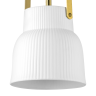 Люстра LIGHTSTAR CERAMO 799013 1х12W E27 латунь/белый