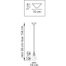Люстра LIGHTSTAR COLORE 805113 LED 1х4W LM 3000K золото/янтарь