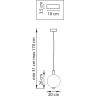 Люстра LIGHTSTAR COLORE 805405 LED 1х6W LM 3000K черный/синий