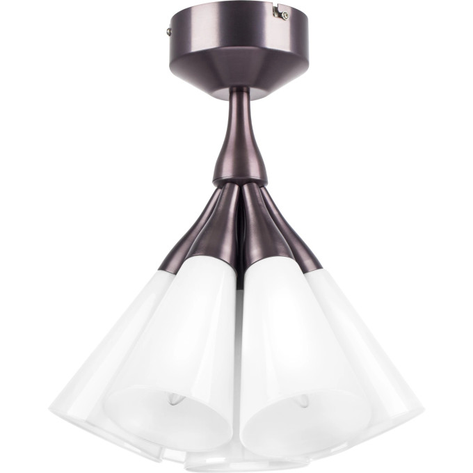 Люстра LIGHTSTAR CONE 757070 7х10W LED E14 кофейный/белый