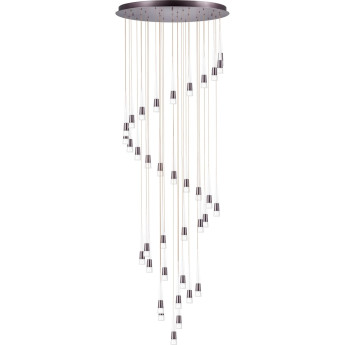 Люстра LIGHTSTAR CONE 757361 LED 180W 3000K бронза/белый/прозрачный