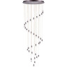 Люстра LIGHTSTAR CONE 757361 LED 180W 3000K бронза/белый/прозрачный