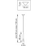 Люстра LIGHTSTAR CONE 757013 LED 5W 3000K золото/белый/прозрачный