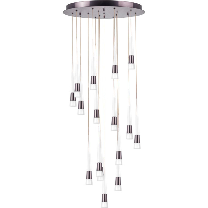 Люстра LIGHTSTAR CONE 757161 LED 80W 3000K бронза/белый/прозрачный