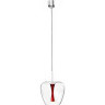 Люстра LIGHTSTAR CUPOLA 804202 LED 10W LM 3000K алюминий/красный
