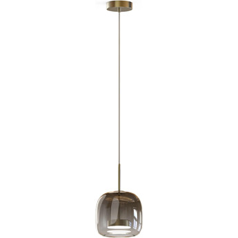 Люстра LIGHTSTAR CUPOLA 804018 LED 1х18W LM 3000K золото/дымчатый