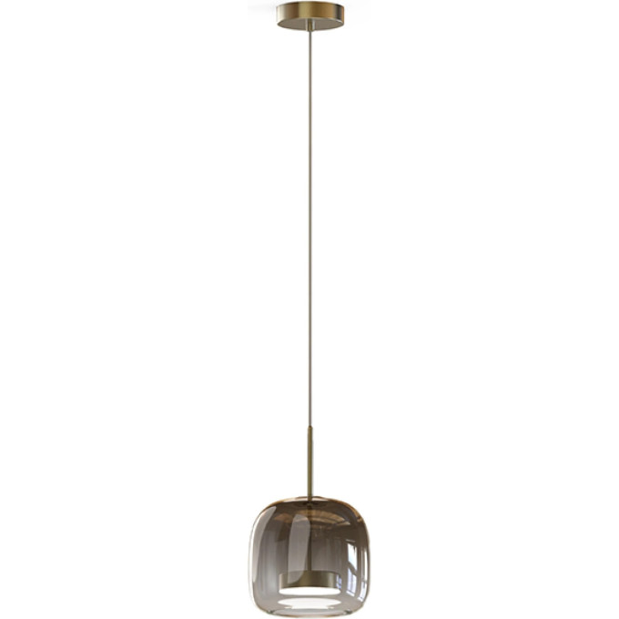Люстра LIGHTSTAR CUPOLA 804018 LED 1х18W LM 3000K золото/дымчатый