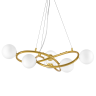 Люстра LIGHTSTAR GLOBO 799063 6х6W (led) G9 золото/белый