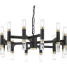 Люстра LIGHTSTAR IRIS 734247 76W LED 3148LM 120G 3000K черный золото