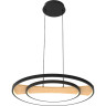 Люстра LIGHTSTAR LODI 723227 LED 43W 3440LM 3000K черный/дерево