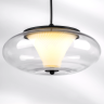 Люстра LIGHTSTAR PALERMO 612117 8W LED 350LM G 3000K черный/прозрачный
