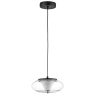 Люстра LIGHTSTAR PALERMO 612117 8W LED 350LM G 3000K черный/прозрачный