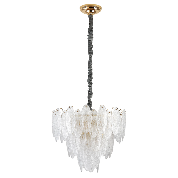 Люстра LIGHTSTAR RETRO 799092 9х8W (led) E14 золото/прозрачный