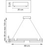 Люстра LIGHTSTAR ROTONDA 736333 70W LED 3805LM 120G 3000K золото