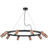 Люстра LIGHTSTAR RULLO черный/медь, LR0203000