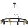 Люстра LIGHTSTAR RULLO черный/золото, LR0204053750