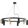 Люстра LIGHTSTAR RULLO черный/золото, LR020405875