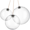 Люстра LIGHTSTAR SFERETTA 801030 LED 3х1,35W LM 3000K кофейный/прозрачный