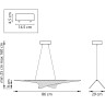 Люстра LIGHTSTAR VARESE 731313 29W LED 2888LM 120G 3000K золото