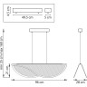 Люстра LIGHTSTAR VARESE 731403 32W LED 1867LM 120G 3000K золото
