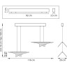 Люстра LIGHTSTAR VARESE 731323 35W LED 3628LM 120G 3000K золото