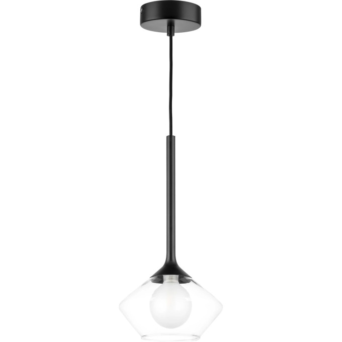 Люстра LIGHTSTAR VETRO 801202 1х6W G9 черный прозрачный