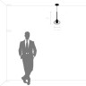 Люстра LIGHTSTAR VETRO 801203 1х6W G9 черный прозрачный