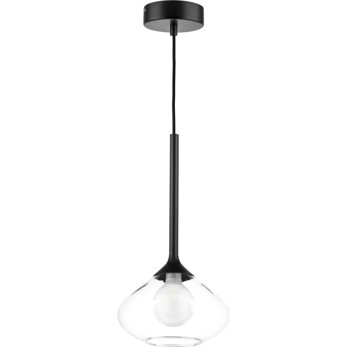 Люстра LIGHTSTAR VETRO 801203 1х6W G9 черный прозрачный