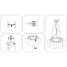 Люстра подвесная LIGHTSTAR Nubi 802160