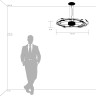 Люстра подвесная LIGHTSTAR Ovale 784346