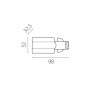 Питание боковое LIGHTSTAR QUATTRO 504117-FRPS