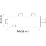 Питание боковое трековое LIGHTSTAR TETA 505116 однофазное для PRO белый