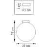 Плафон потолочный LIGHTSTAR GLOBO 812031